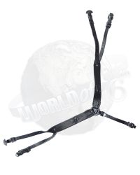 DiD WH Infantry Captain Thomas: Leather Trouser Suspenders  (Black)