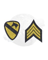 QOrange x QoToys Vietnam War U.S. Army 1st Cavalry Division in Ia Drang 1965: 1st Cavalry & Sergeant Patch