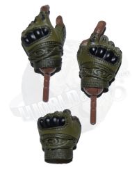 Soldier Story Ubisoft The Division 2 Agent Caleb Dunne: Gloved Hand Set With Wrist Pins x 3