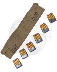 Dragon Models Ltd. WWII US Army “Mike Connolly” Ammunition Bandolier with M1 Clips x 5