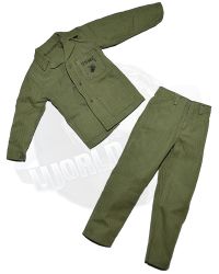 UJINDOU WW2 USMC Battle of Okinawa: M41 HBT Uniform Shirt & Trousers