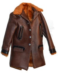 Alert Line WWII U.S.NAVY Destroyer Commander: U.S. Navy M-69 Leatherlike Air Transport Coat (Brown)