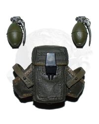 Dragon Models Ltd. Jennifer: M16 LC-1 Magazine Pouch With Fragmentation Grenades x 2