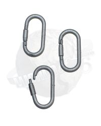 Hot Toys US Secret Service ERT Carabiner x 3 (Silver)